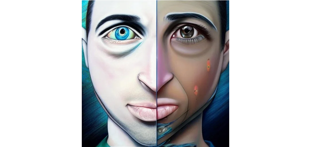 Imagem de rostos de pessoas com diferentes traços, gerados por inteligência artificial