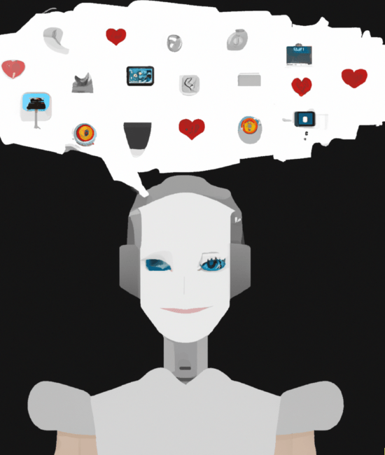 Outra imagem de robô, criado pela inteligência artificial DALL-E